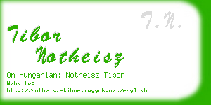 tibor notheisz business card